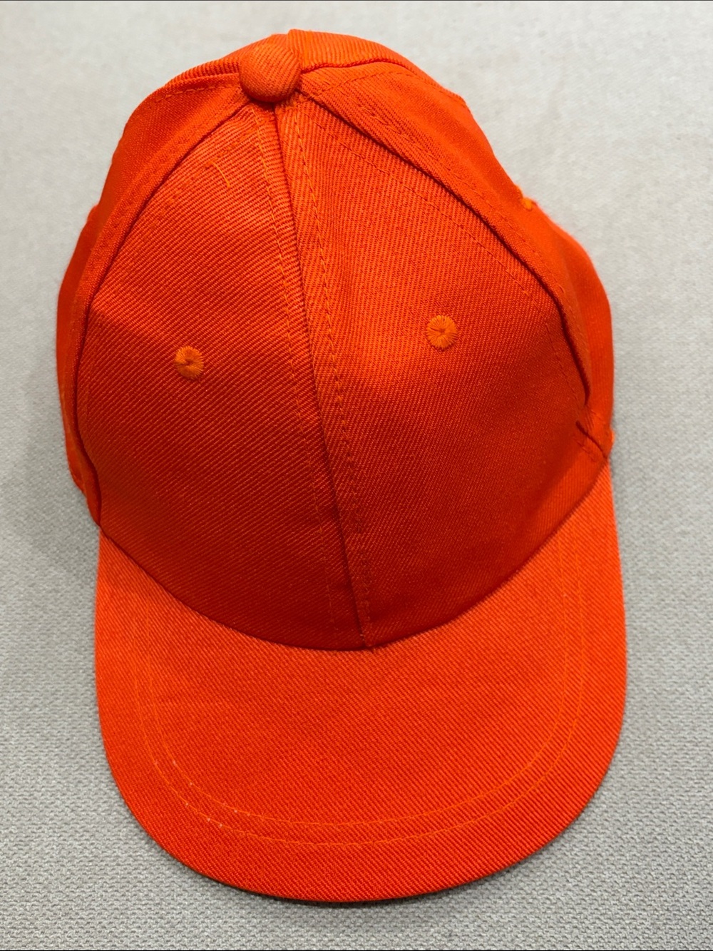 Bright Orange Baseball Cap